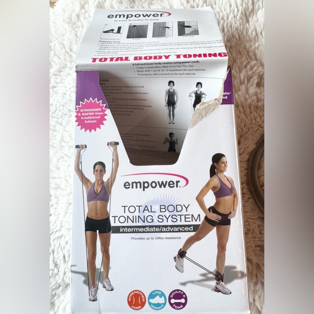 Empower Total Body Toning System Upper & Lower Body Workout at Home or Travel